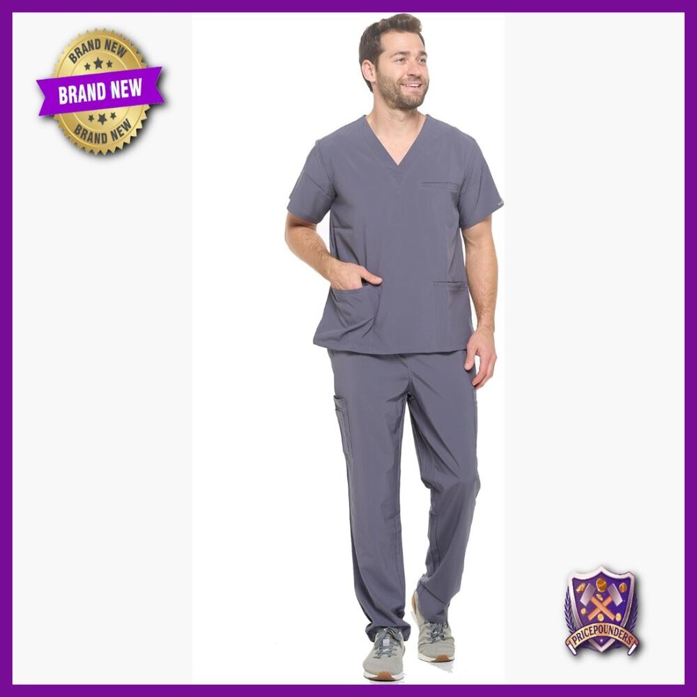 Unisex Medical Scrubs Set Medium 4-Way Stretch Polyester Spandex
